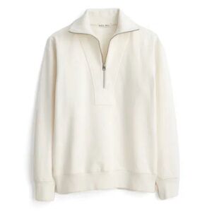 ALEX MILL Men’s Fleece Half Zip, 100% Cotton